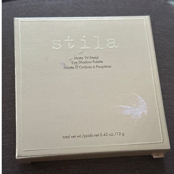 STILA Matte ‘N Metal Eyeshadow Palette Pink Rose Gold Glam Pretty Makeup NIB NWT - Picture 4 of 4